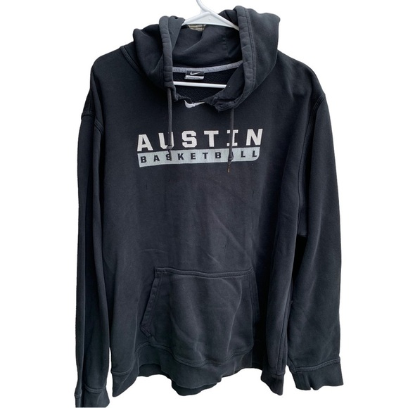 Nike Other - Vintage Nike Swoosh Logo Austin Basketball Hoodie Sweatshirt Size XL